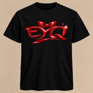 Camiseta "EYQ" — Mujer, Negro