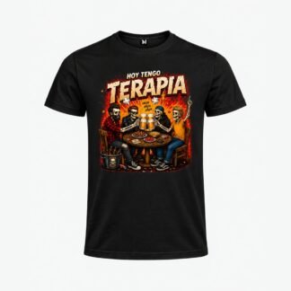 Camiseta "Ellos Tienen Terapia" — Hombre, Negro