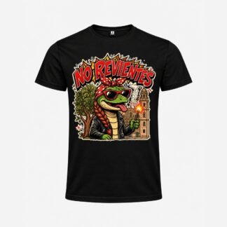 Camiseta "No Revientes" — Mujer, Negro