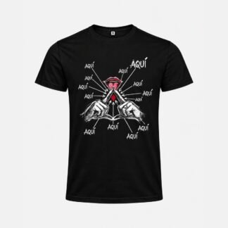 Camiseta "Rombo" — Mujer, Negro