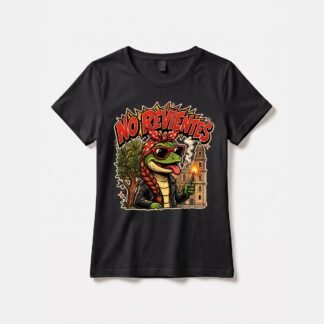 Camiseta "No Revientes" — Mujer, Negro