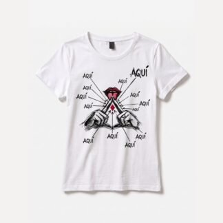 Camiseta "Rombo" — Mujer, Negro