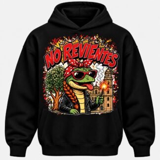 Sudadera "No Revientes" — Negro