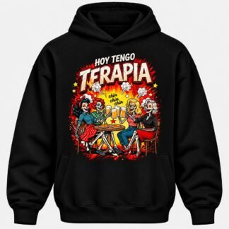 Sudadera "Nosotras Tenemos Terapia" — Negro