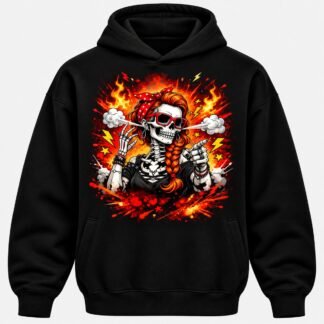 Sudadera "Rockera" — Negro