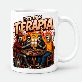Taza "Ellos Tienen Terapia" — Blanco