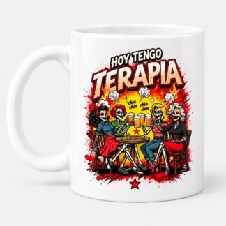 Taza "Nosotras Tenemos Terapia" — Blanco