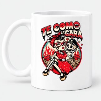 Taza "Te Como la Cara" — Blanco